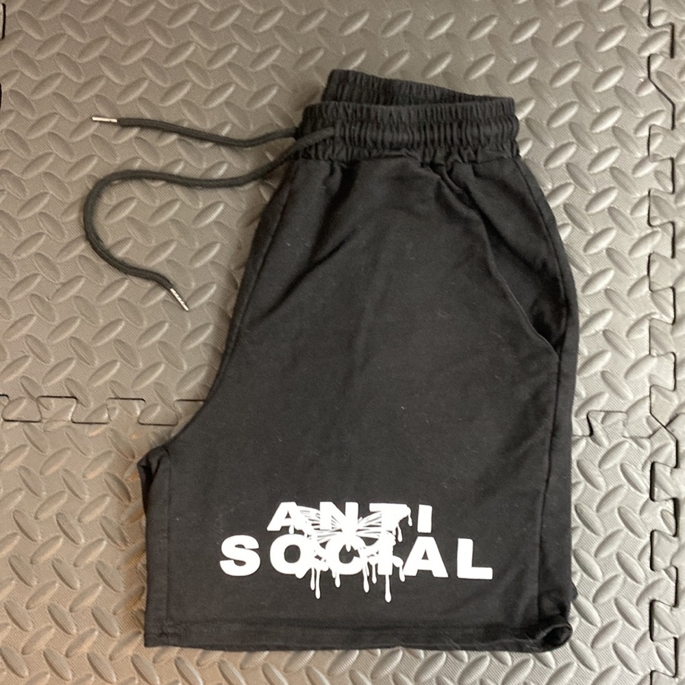 Anti Social Unisex Shorts size S
